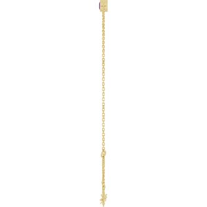 14K Yellow Gold Natural Amethyst 6 1/2-7 1/2" Bracelet