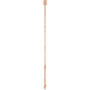 14K Rose Gold Lab-Grown Diamond 6 1/2-7 1/2" Bracelet