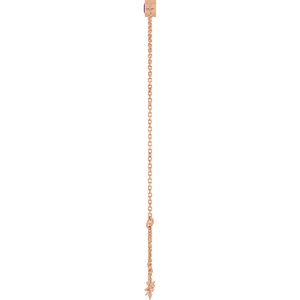 14K Rose Gold Natural Pink Tourmaline 6 1/2-7 1/2" Bracelet