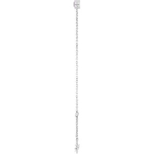 14K White Gold Lab-Grown Alexandrite 6 1/2-7 1/2" Bracelet