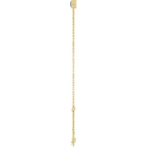 14K Yellow Gold Natural Blue Sapphire 6 1/2-7 1/2" Bracelet