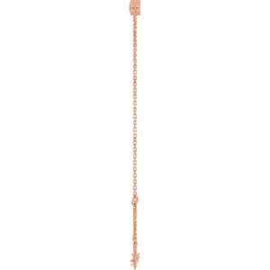 14K Rose Gold Natural Citrine 6 1/2-7 1/2" Bracelet