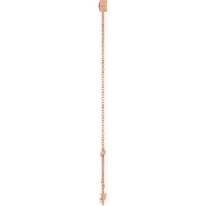 14K Rose Gold Natural Ruby 6 1/2-7 1/2" Bracelet
