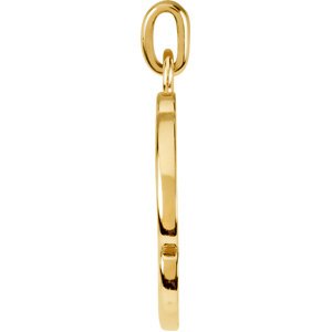 10K Yellow Gold 39x27 mm Maltese Cross