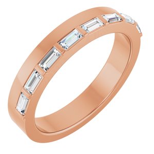 14K Rose Gold 1/3 CTW Natural Diamond Anniversary Band