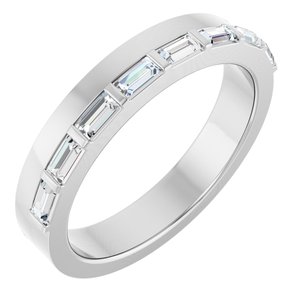 Platinum 1/3 CTW Natural Diamond Anniversary Band