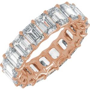 14K Rose Gold 8 7/8 CTW Natural Diamond Low Profile Eternity Band