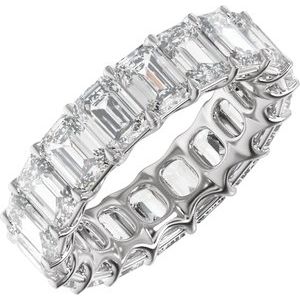 Platinum 8 1/3 CTW Lab-Grown Diamond Low Profile Eternity Band