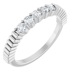 14K White Gold 1/3 CTW Lab-Grown Diamond Anniversary Band