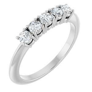 14K White Gold 1/3 CTW Lab-Grown Diamond Anniversary Band
