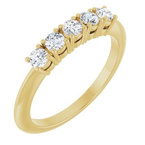 14K Yellow Gold 1/3 CTW Lab-Grown Diamond Anniversary Band
