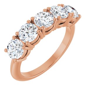 14K Rose Gold 1 7/8 CTW Lab-Grown Diamond Anniversary Band