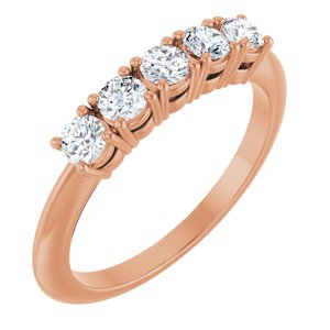 14K Rose Gold 1/2 CTW Lab-Grown Diamond Anniversary Band