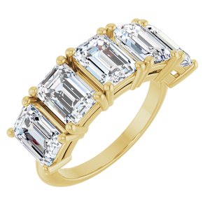 14K Yellow Gold 5 1/2 CTW Lab-Grown Diamond Anniversary Band