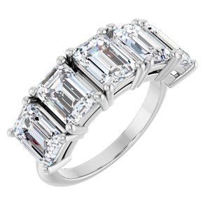 14K White Gold 5 1/2 CTW Lab-Grown Diamond Anniversary Band