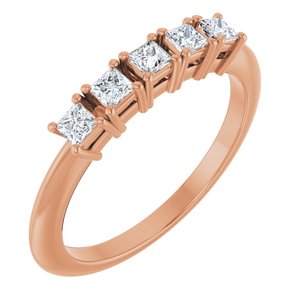 14K Rose Gold 1/3 CTW Lab-Grown Diamond Anniversary Band