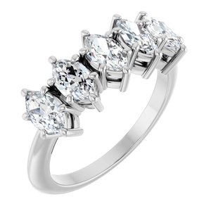 14K White Gold 1 1/2 CTW Lab-Grown Diamond Anniversary Band
