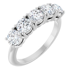 14K White Gold 1 5/8 CTW Lab-Grown Diamond Anniversary Band