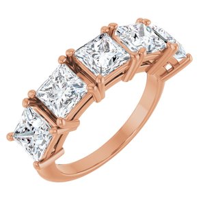 14K Rose Gold 3 3/4 CTW Lab-Grown Diamond Anniversary Band