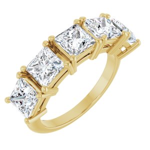 14K Yellow Gold 3 3/4 CTW Lab-Grown Diamond Anniversary Band