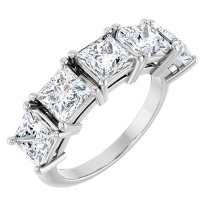 Platinum 3 3/4 CTW Lab-Grown Diamond Anniversary Band
