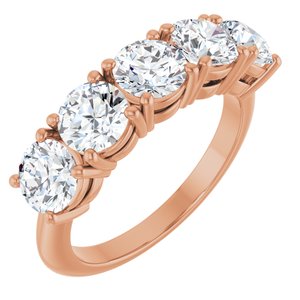 14K Rose Gold 2 1/2 CTW Lab-Grown Diamond Anniversary Band