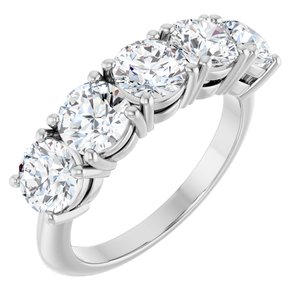 Platinum 2 5/8 CTW Natural Diamond Anniversary Band