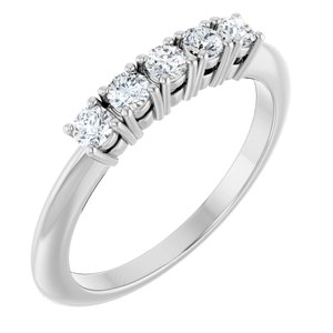 Platinum 1/3 CTW Lab-Grown Diamond Anniversary Band