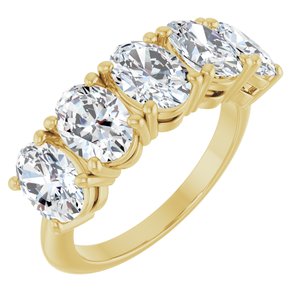 14K Yellow Gold 3 3/4 CTW Lab-Grown Diamond Anniversary Band