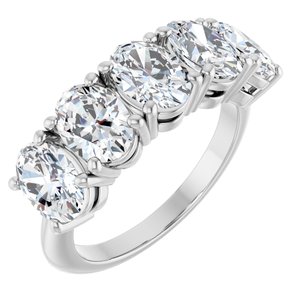 Platinum 3 3/4 CTW Lab-Grown Diamond Anniversary Band