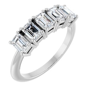 14K White Gold 1 5/8 CTW Lab-Grown Diamond Anniversary Band