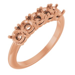 14K Rose Gold 1 CTW Lab-Grown Diamond Anniversary Band