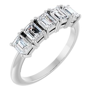 14K White Gold 1 1/4 CTW Lab-Grown Diamond Anniversary Band