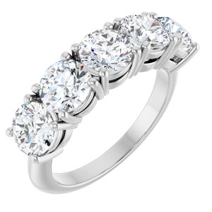 Platinum 3 CTW Lab-Grown Diamond Anniversary Band