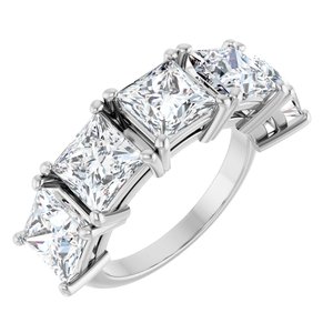 Platinum 7 CTW Lab-Grown Diamond Anniversary Band