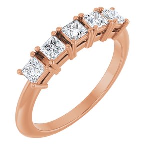 14K Rose Gold 1/2 CTW Lab-Grown Diamond Anniversary Band