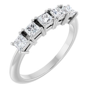 Platinum 1/2 CTW Lab-Grown Diamond Anniversary Band