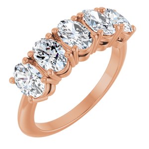 14K Rose Gold 1 7/8 CTW Natural Diamond Anniversary Band