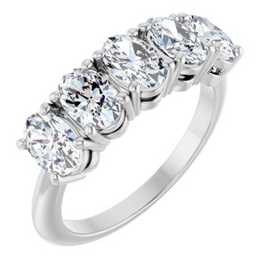 Platinum 1 7/8 CTW Natural Diamond Anniversary Band