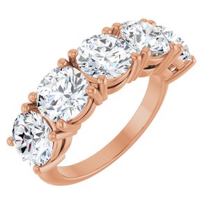 14K Rose Gold 3 7/8 CTW Natural Diamond Anniversary Band