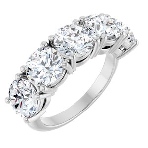 14K White Gold 3 5/8 CTW Lab-Grown Diamond Anniversary Band
