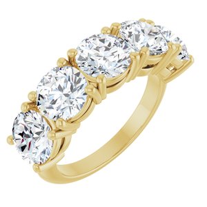 14K Yellow Gold 5 CTW Lab-Grown Diamond Anniversary Band