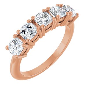 14K Rose Gold 1 5/8 CTW Natural Diamond Anniversary Band