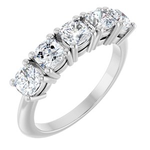 14K White Gold 1 5/8 CTW Lab-Grown Diamond Anniversary Band