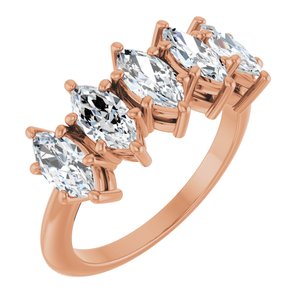 14K Rose Gold 1 5/8 CTW Lab-Grown Diamond Anniversary Band