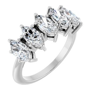 Platinum 1 5/8 CTW Lab-Grown Diamond Anniversary Band