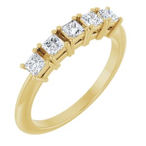 14K Yellow Gold 1/2 CTW Lab-Grown Diamond Anniversary Band