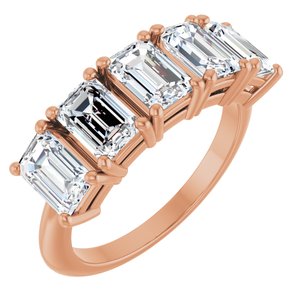 14K Rose Gold 2 1/2 CTW Natural Diamond Anniversary Band
