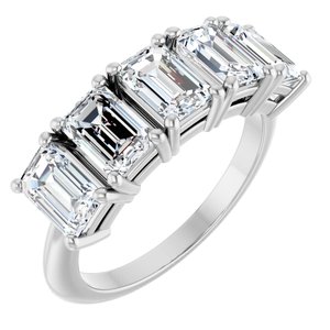 Platinum 2 1/2 CTW Lab-Grown Diamond Anniversary Band