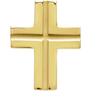 14K Yellow Gold Cross Pendant